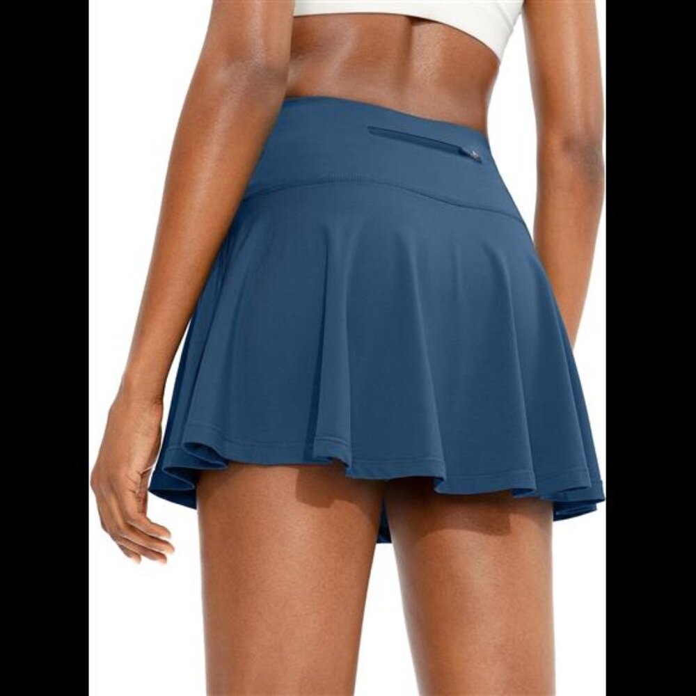Pleated Tennis Skirt for Women with 4 Pockets Women's High Waisted